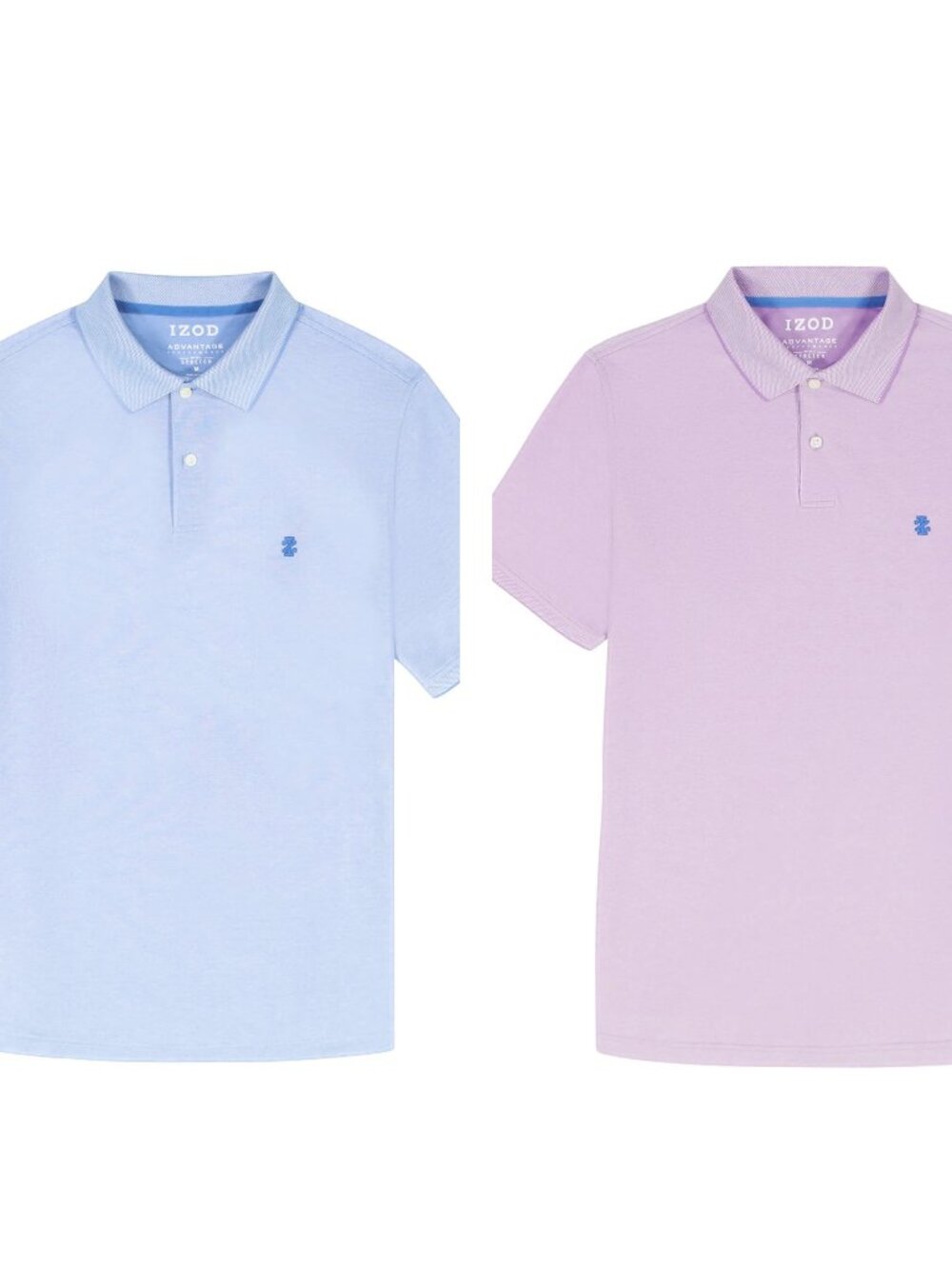 BUNDLE of Two Men's Small IZOD Advantage Performance Solid Polos 70% off Retail
